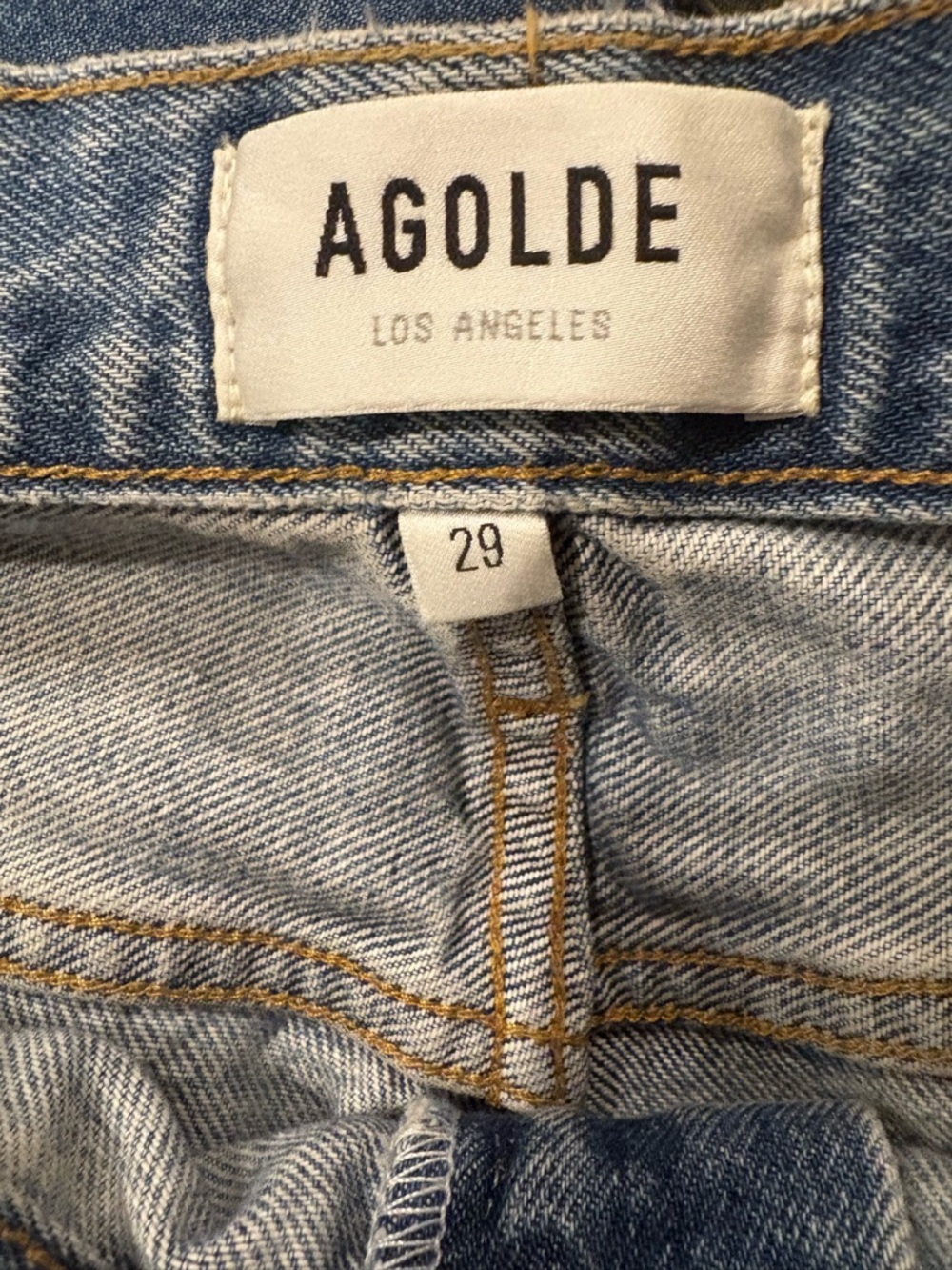 Agolde Vintage High Rise boot blue jeans sz 29 - Picture 4 of 7